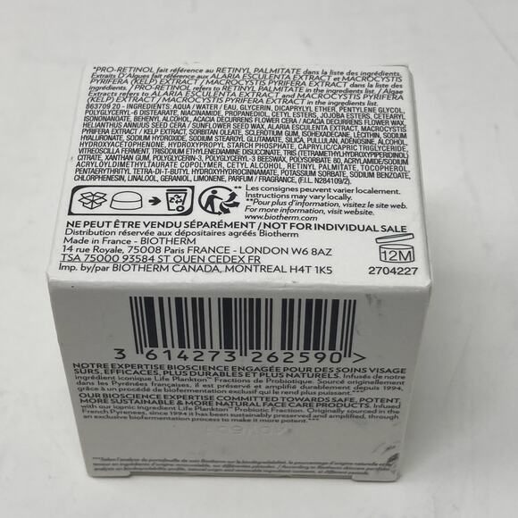 Biotherm Blue Pro-Retinol Multi Correct Cream Anti Wrinkles Evenness 0.5 Fl Oz - Picture 8 of 8